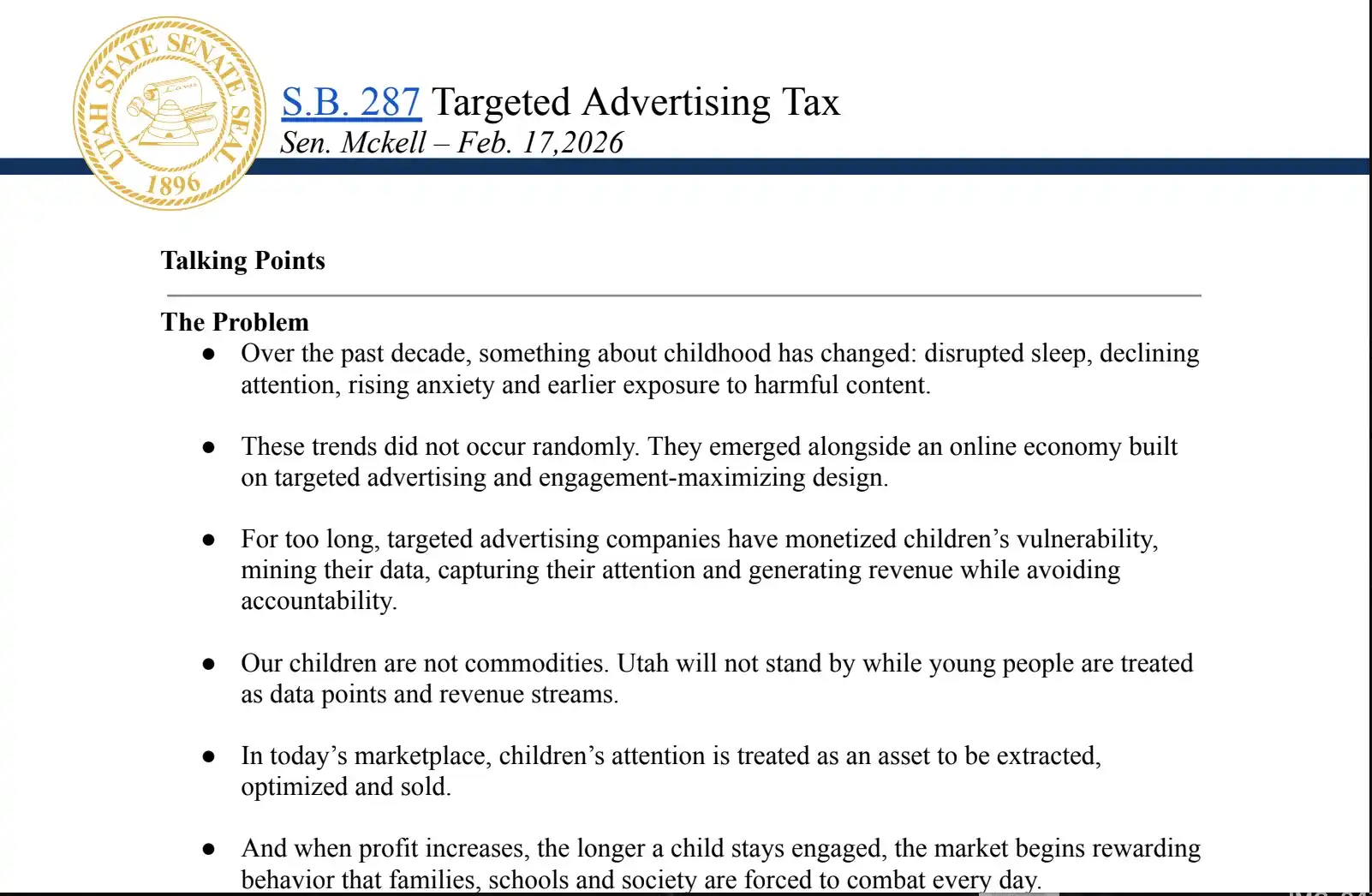 Talking Points 1